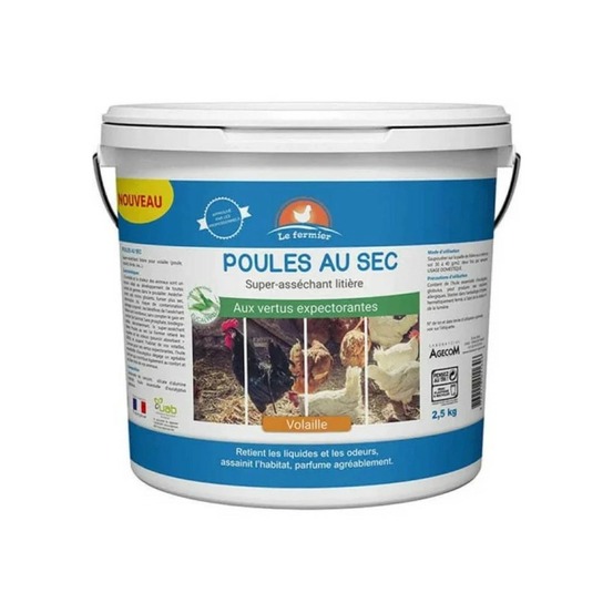 Le fermier assechant lit poule au sec 2,5 kg