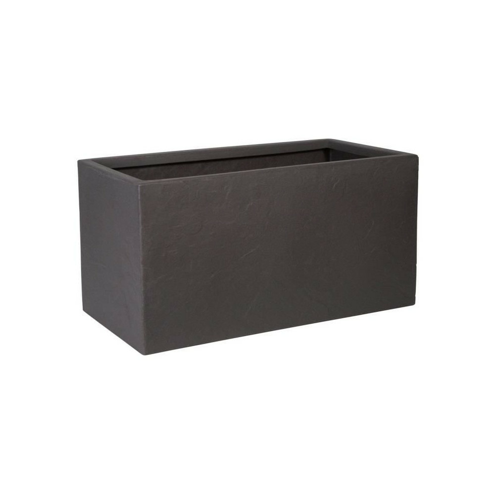 Pot de fleur - strata - riven trough - ø 38.5cm x 17.5cm h x 46.5cm l - couleur cendres