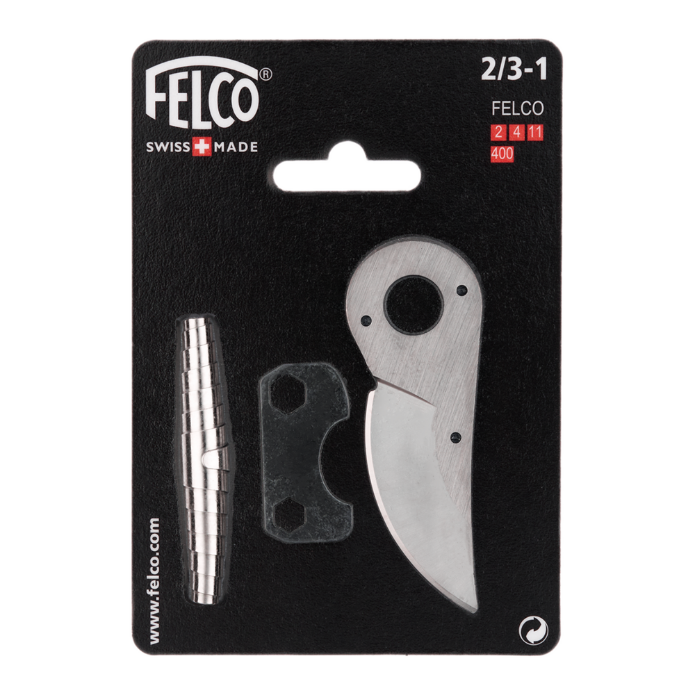 Felco kit de pièces de rechange n° 2/3-1 avec lame/outils/ressort, argent (accessoire pour sécateurs felco 2-4-11, 35 x 15 x 5 cm)