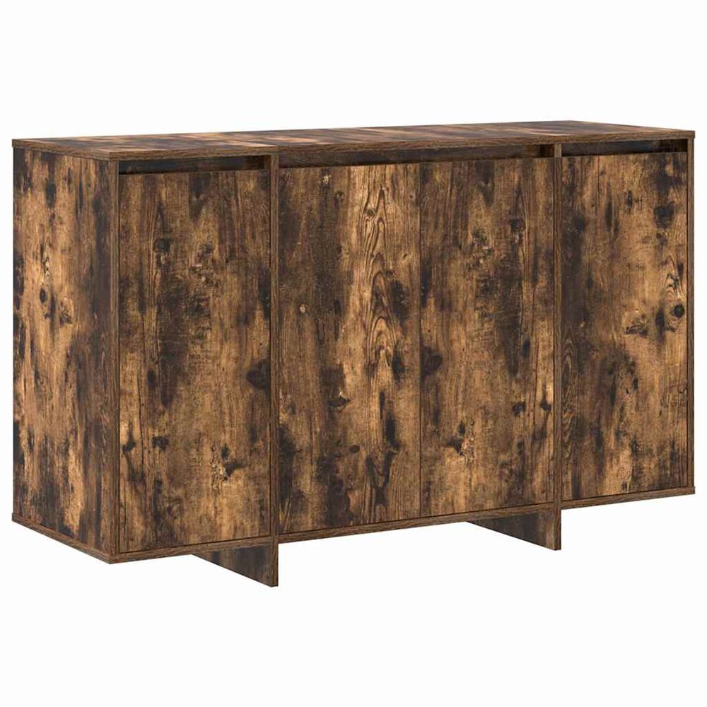 Buffet chêne fumé 120 x 41 x 75 cm bois d'ingénierie