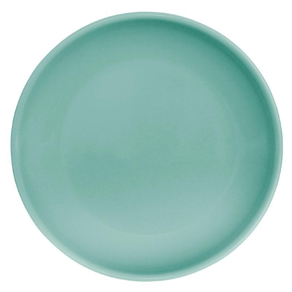 Assiette plate vert d'eau café 205mm lot de 12 olympia