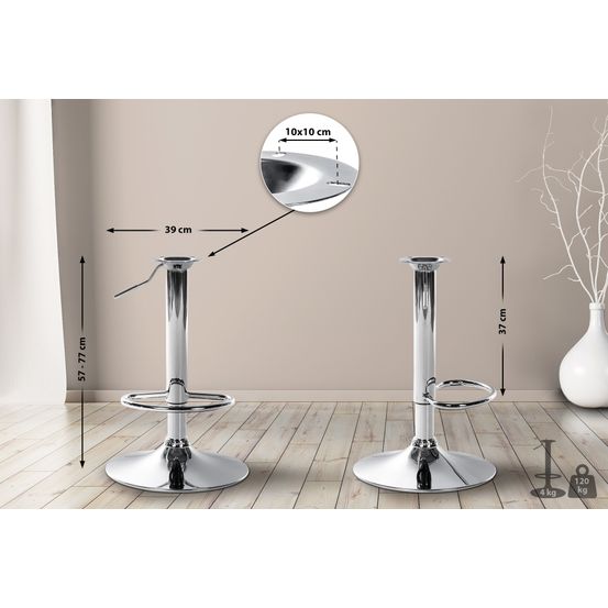 Structure xl pour tabourets de bar 10 x 10 cm