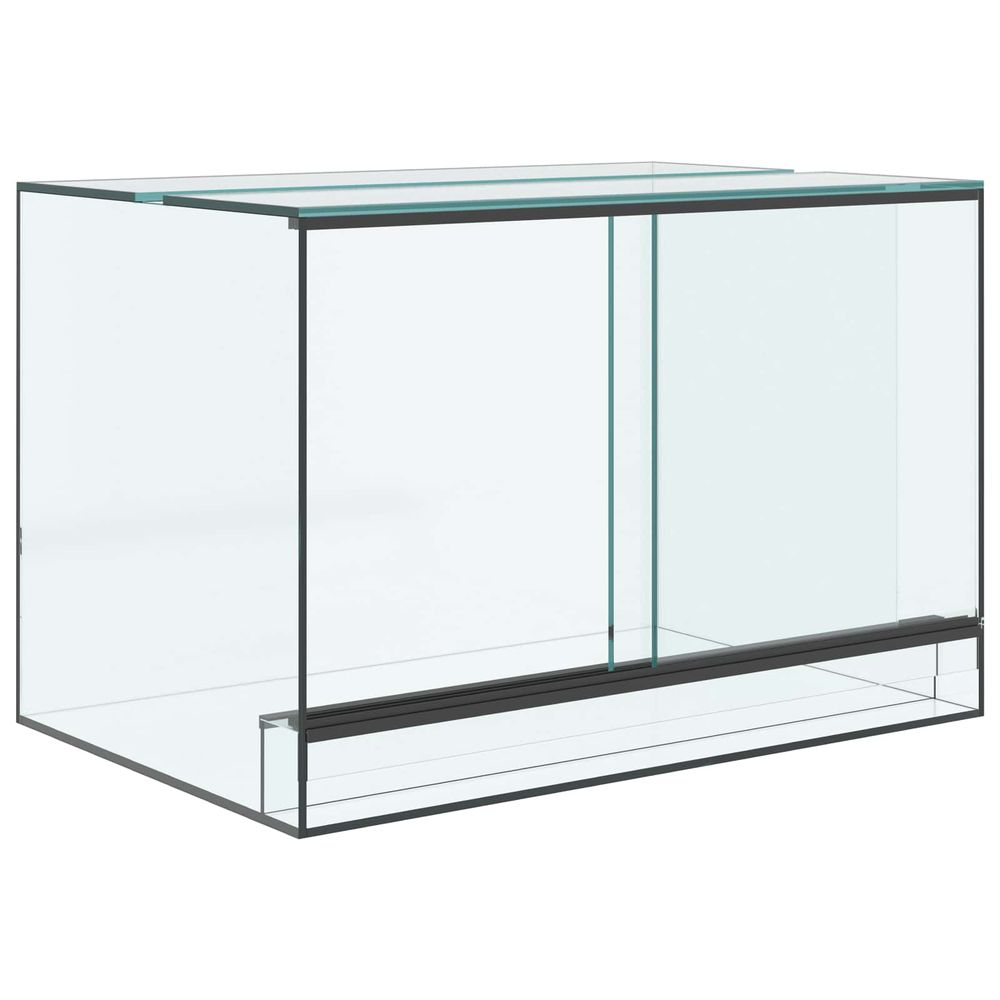 Terrarium avec stockage transparent 60 x 40 x 40 cm verre