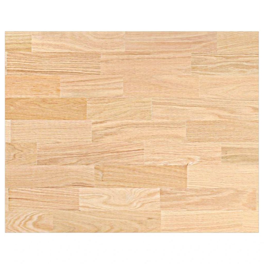 Plan de travail de cuisine bois de chêne massif rectangulaire