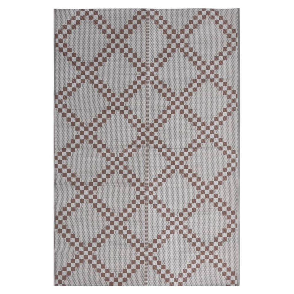 Tapis d'extérieur arakil marron 140x200 cm pp