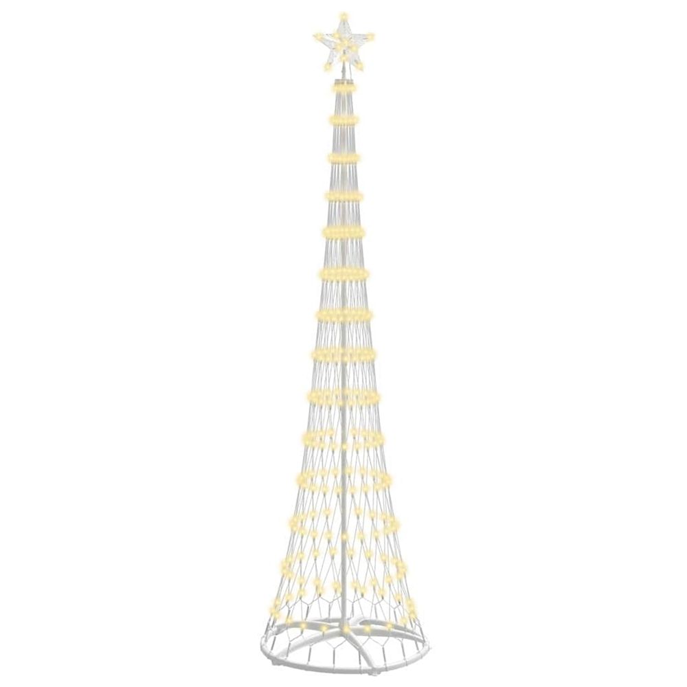 Arbre de noël led blanc chaud 250 cm métal