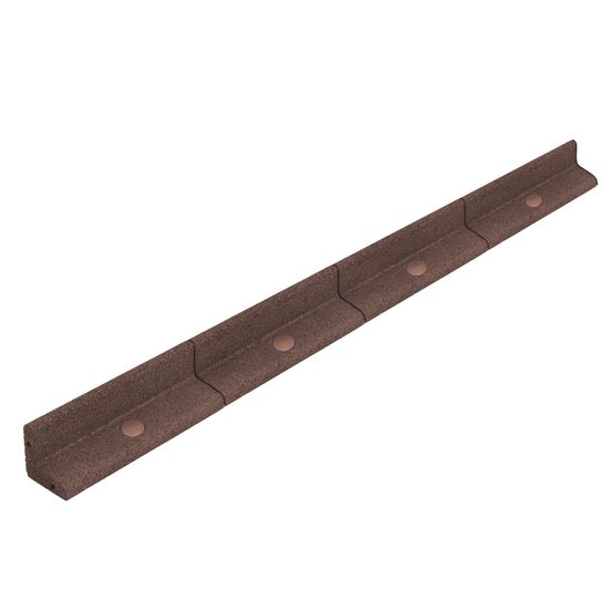 Lot de 30 bordures de jardin flexibles en caoutchouc 1,2 m & maillet - marron
