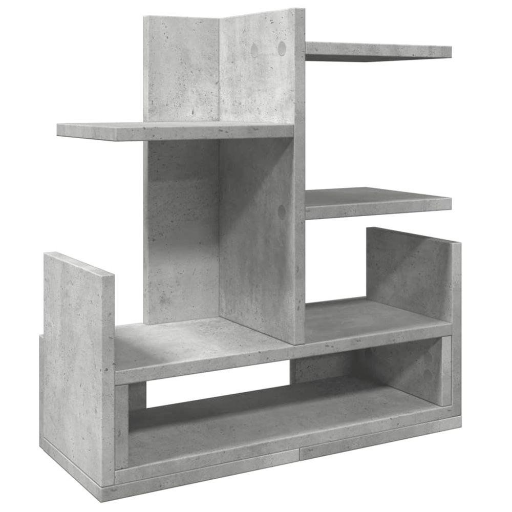 Organisateur de bureau gris béton 49x20x52,5 cm