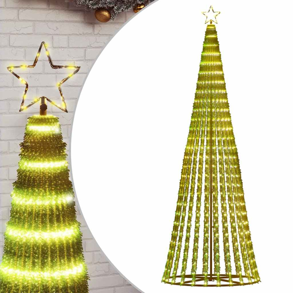 Sapin de noël à led 475 led blanc chaud 247 cm