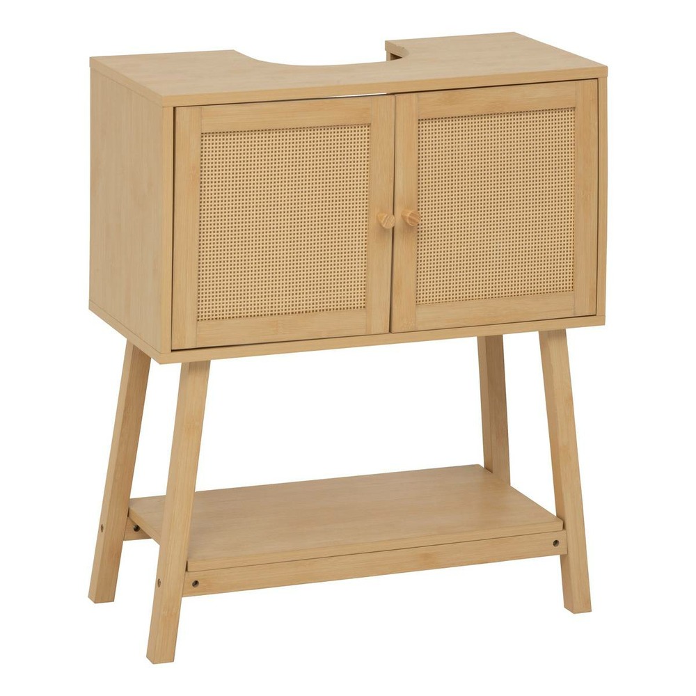 5five - meuble sous-lavabo cane marron