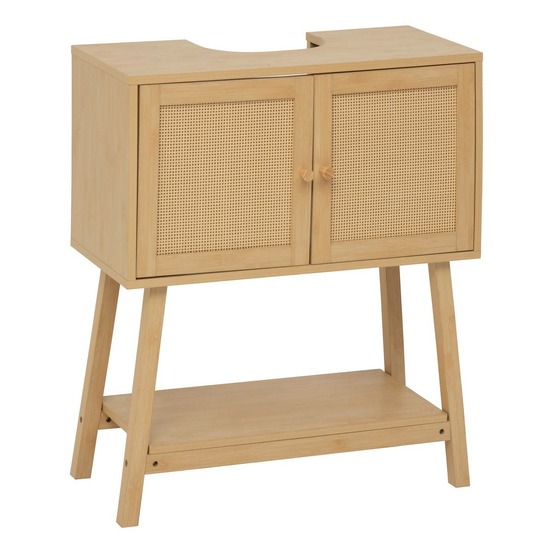 5five - meuble sous-lavabo cane marron