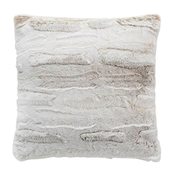 Coussin imitation fourrure