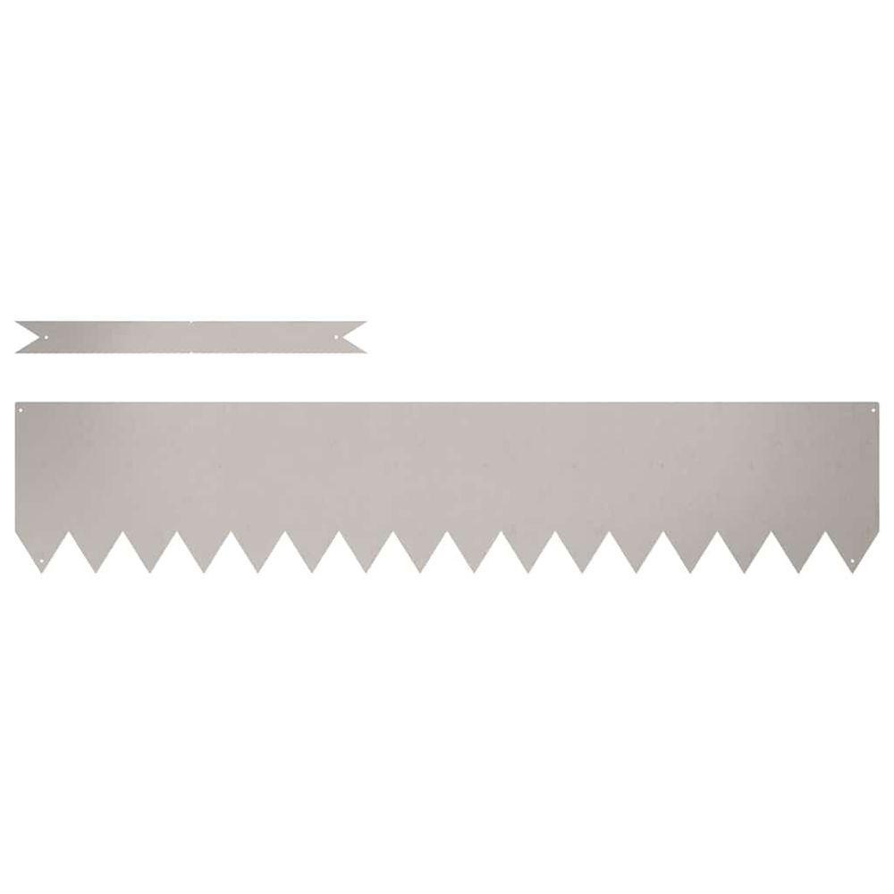 Bordure de pelouse 20 pc 100 x 0.05 x 20 cm rouillé
