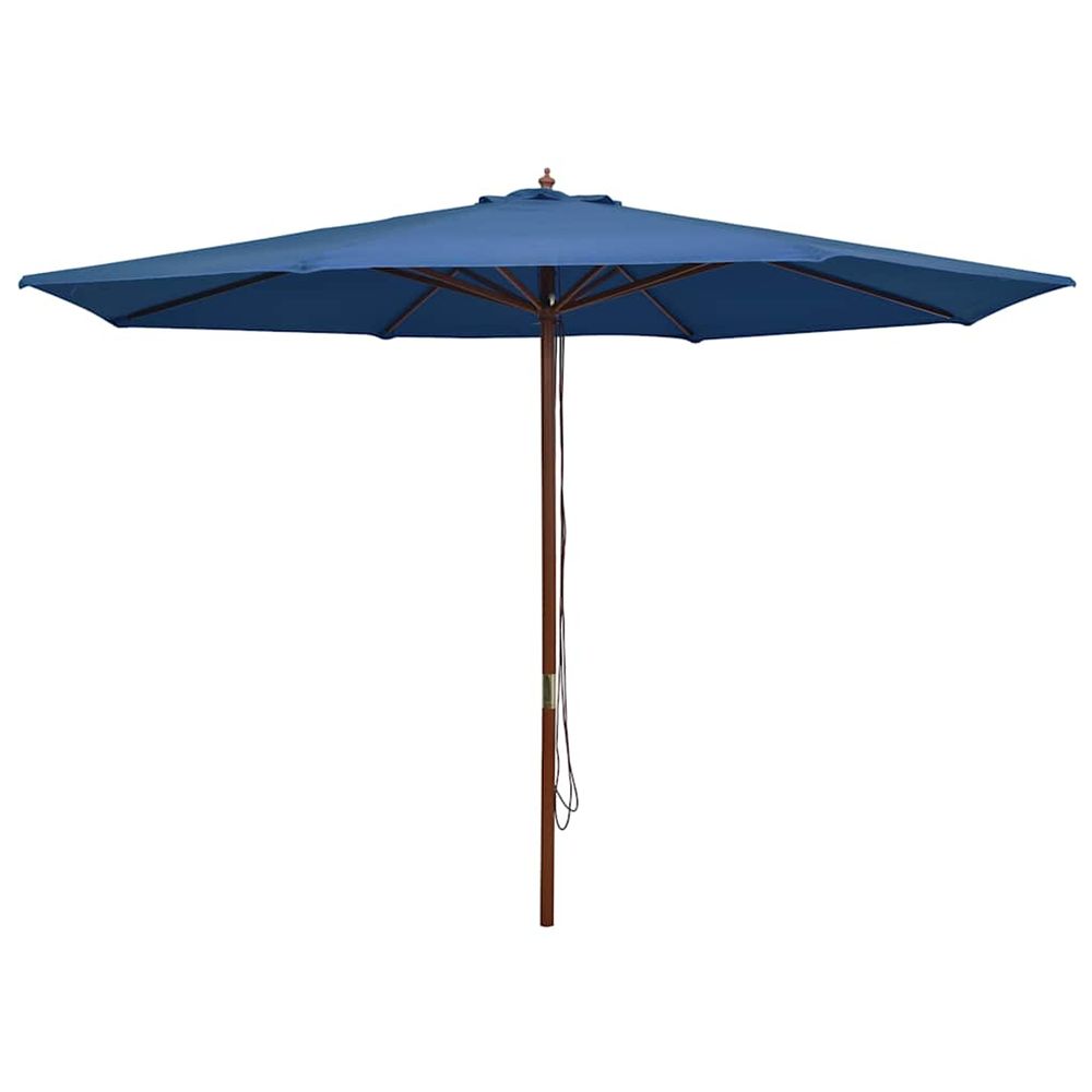 Parasol d'extÃ©rieur avec mÃ¢t en bois