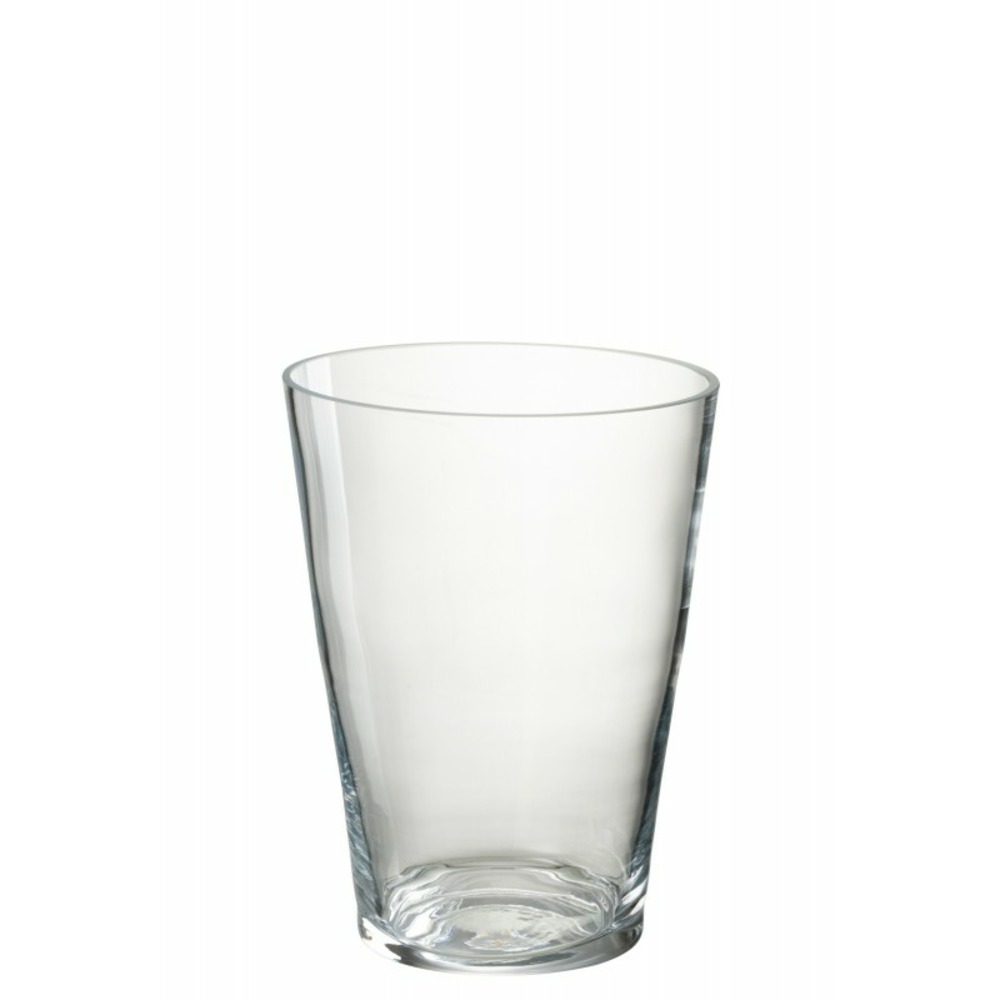 Photophore en verre transparent 20x20x26.5 cm