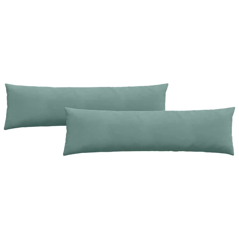 Coussins de canapé 2 pcs vert mer 145 x 40 cm