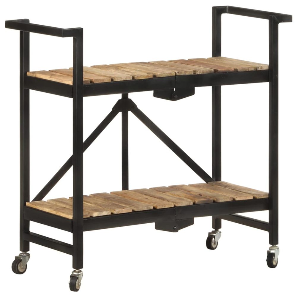 Chariot de cuisine 87x36x81 cm bois massif de manguier