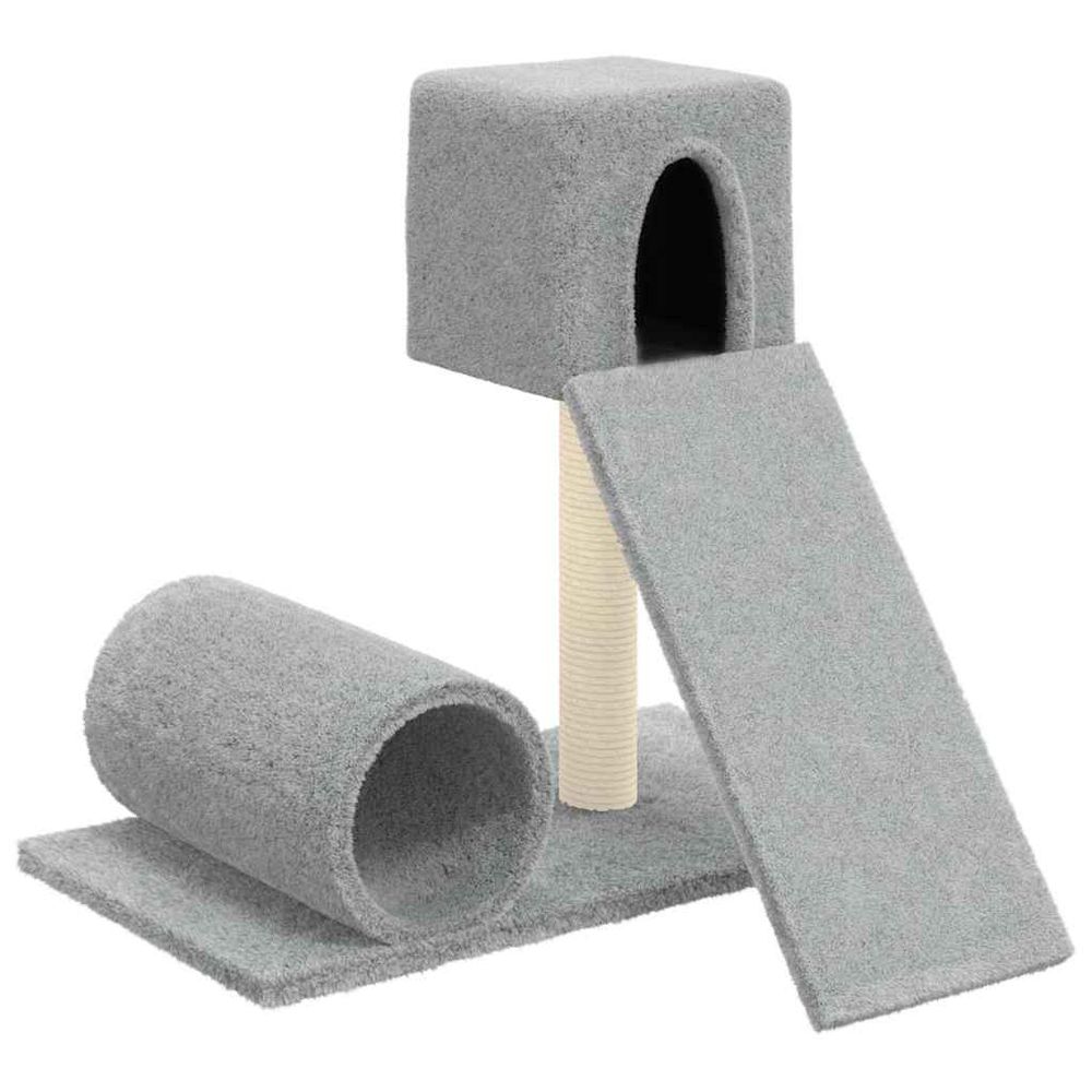 Arbre à chat avec griffoir en sisal gris clair 59 cm