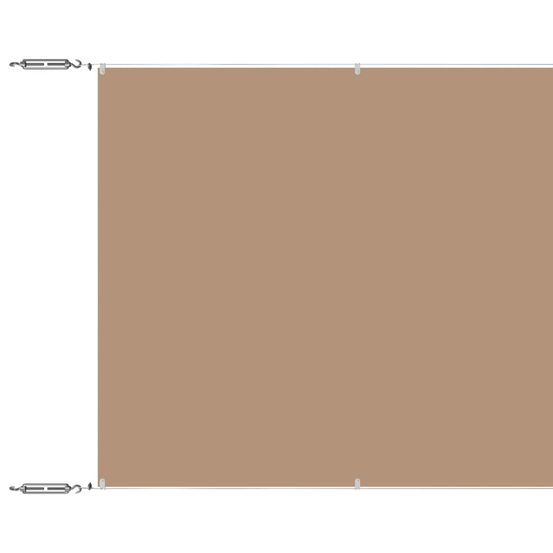 Auvent vertical taupe 100x1000 cm tissu oxford