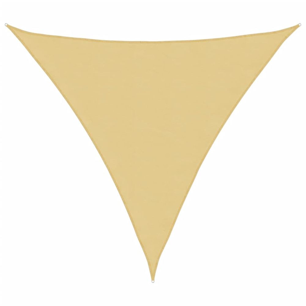 Voile d'ombrage sable 2x2x2 m 100 % polyester oxford