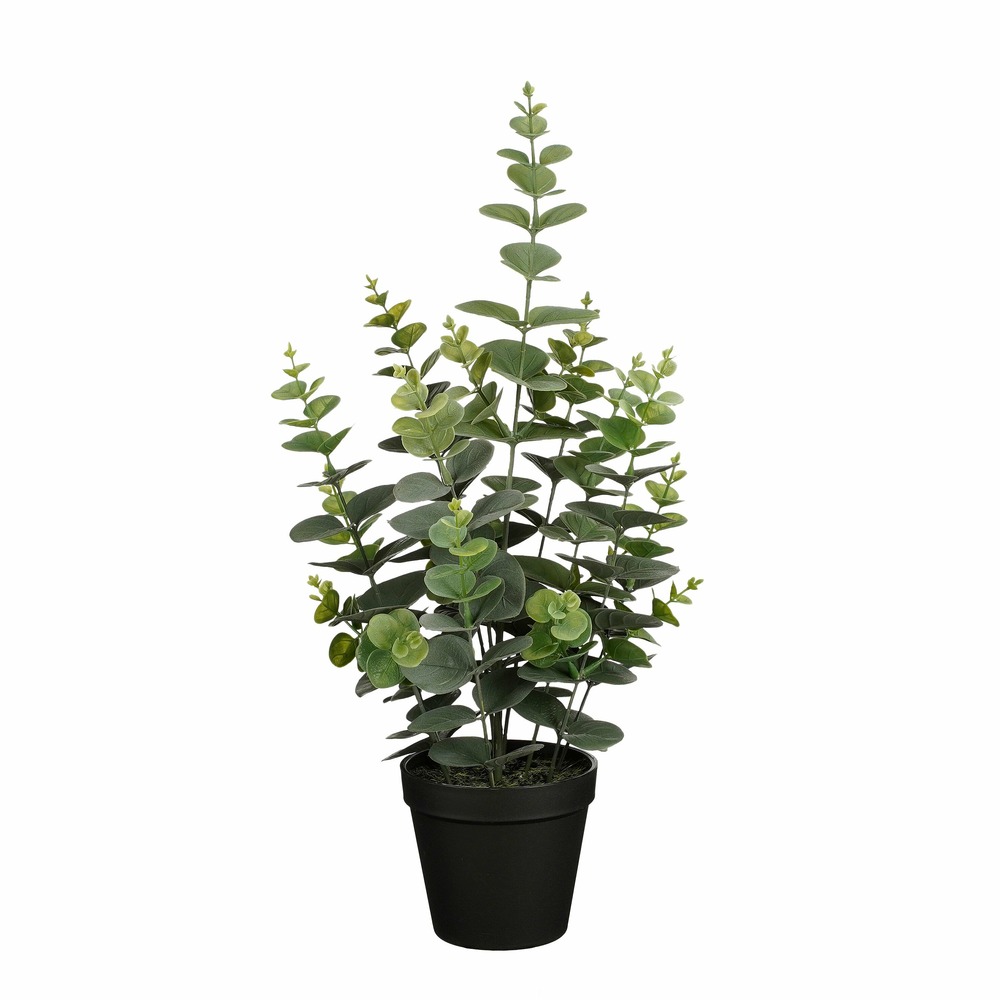 Mica decorations plante artificielle eucalyptus en pot - h53 x ø23 cm - vert