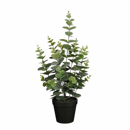 Mica decorations plante artificielle eucalyptus en pot - h53 x ø23 cm - vert