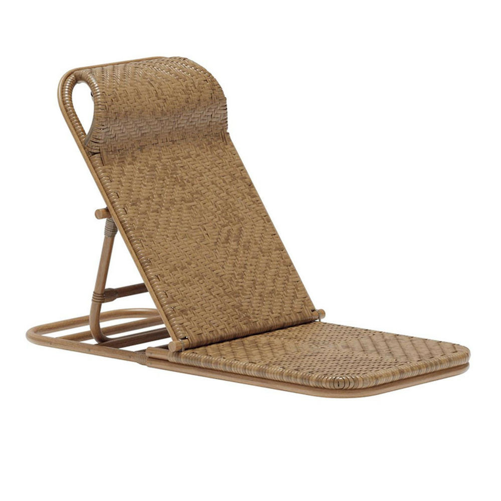 Chaise longue en rotin 