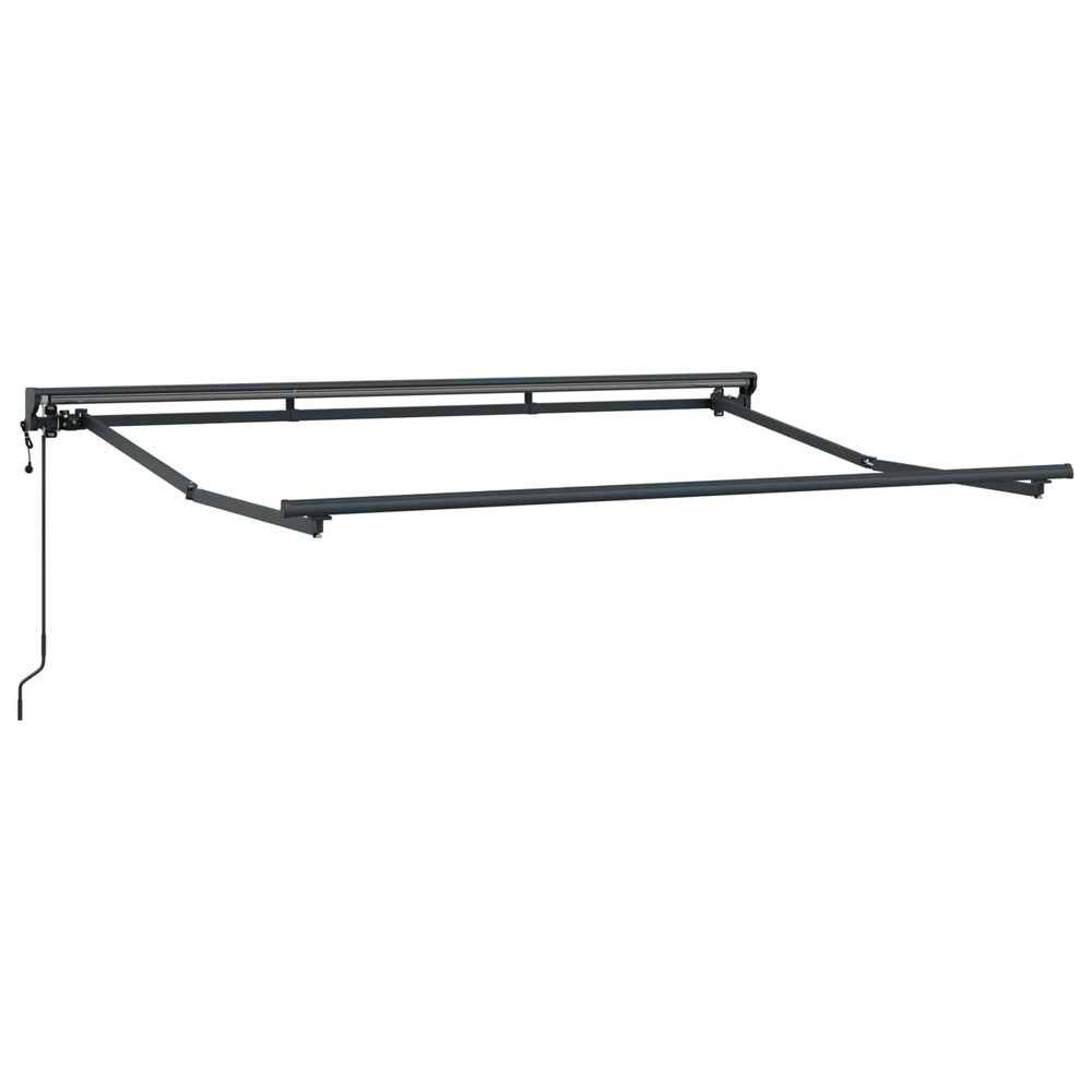 Cadre de store rétractable électrique anthracite 3 x 2 m acier