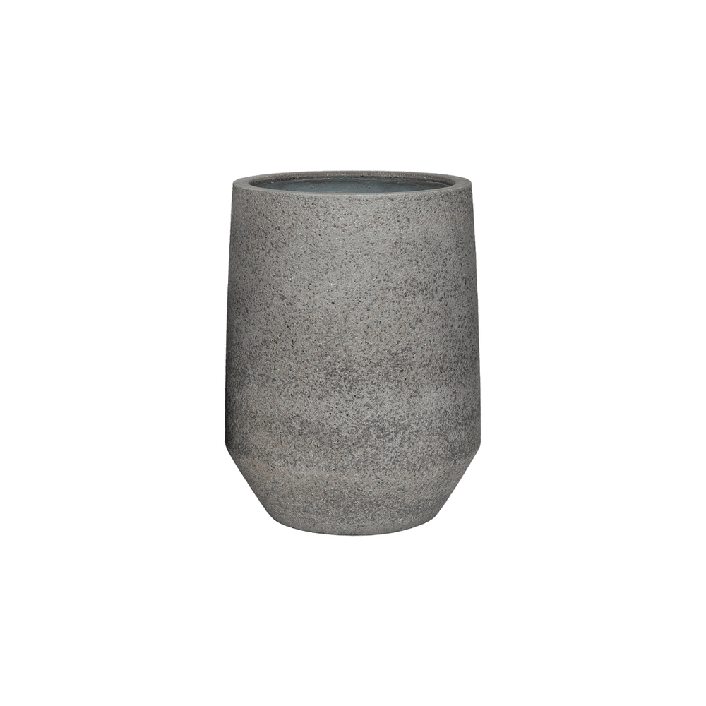 Pot de fleurs diorite gris - taille s - d.40cm x h.48cm