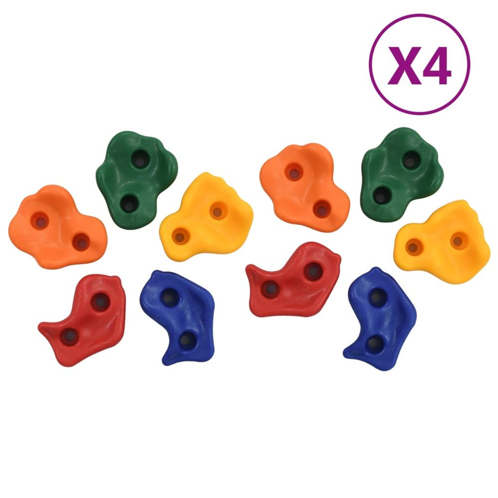 Pierres d'escalade 40 pcs pe multicolore