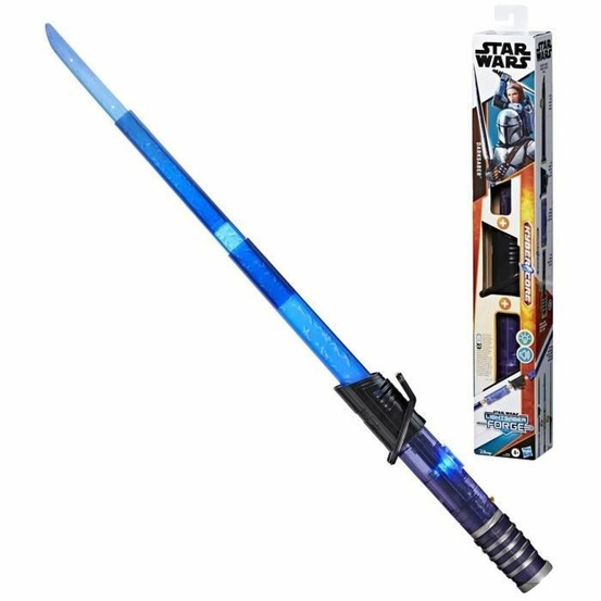 Sabre laser électronique mandalorien sabre noir, star wars lightsaber forge kyber core