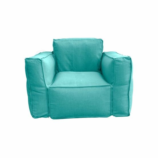 Fauteuil modulable de jardin 90x75x65cm bleu caraïbes