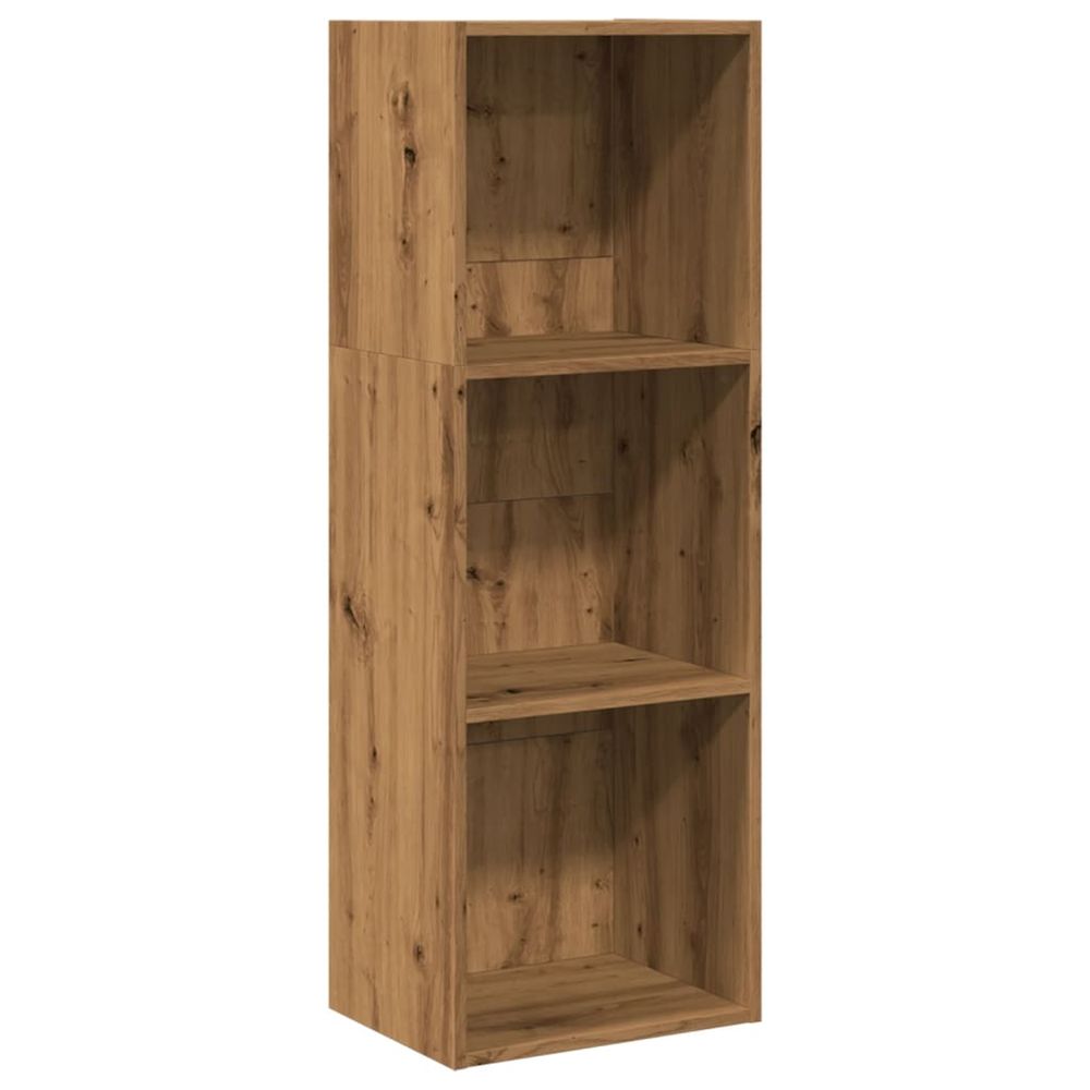 Bibliothèque chêne artisanal 40x30x114 cm bois d'ingénierie