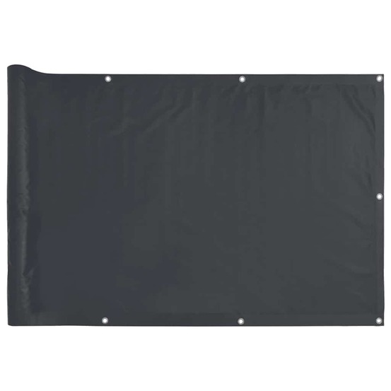 Écran d'intimité de balcon anthracite 400x75 cm pvc