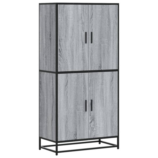Buffet haut sonoma gris 68x35x139 cm bois d'ingénierie