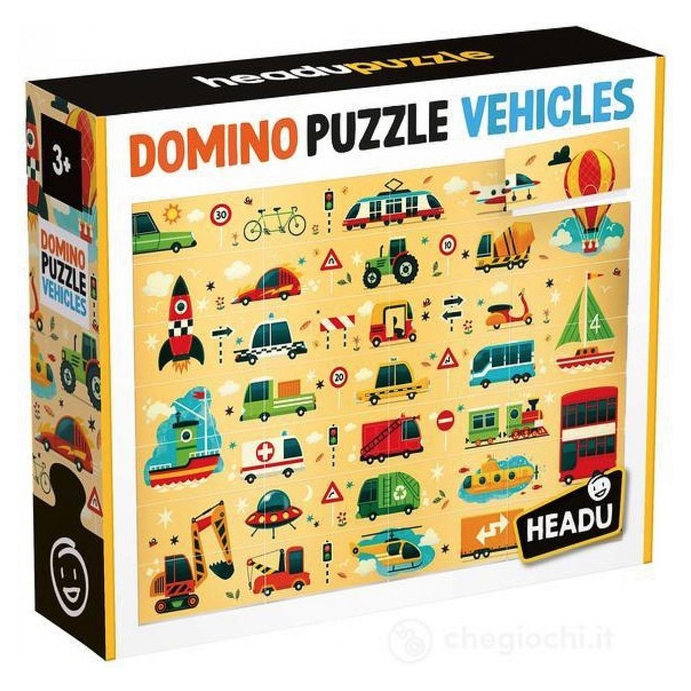 Domino puzzle les vehicules