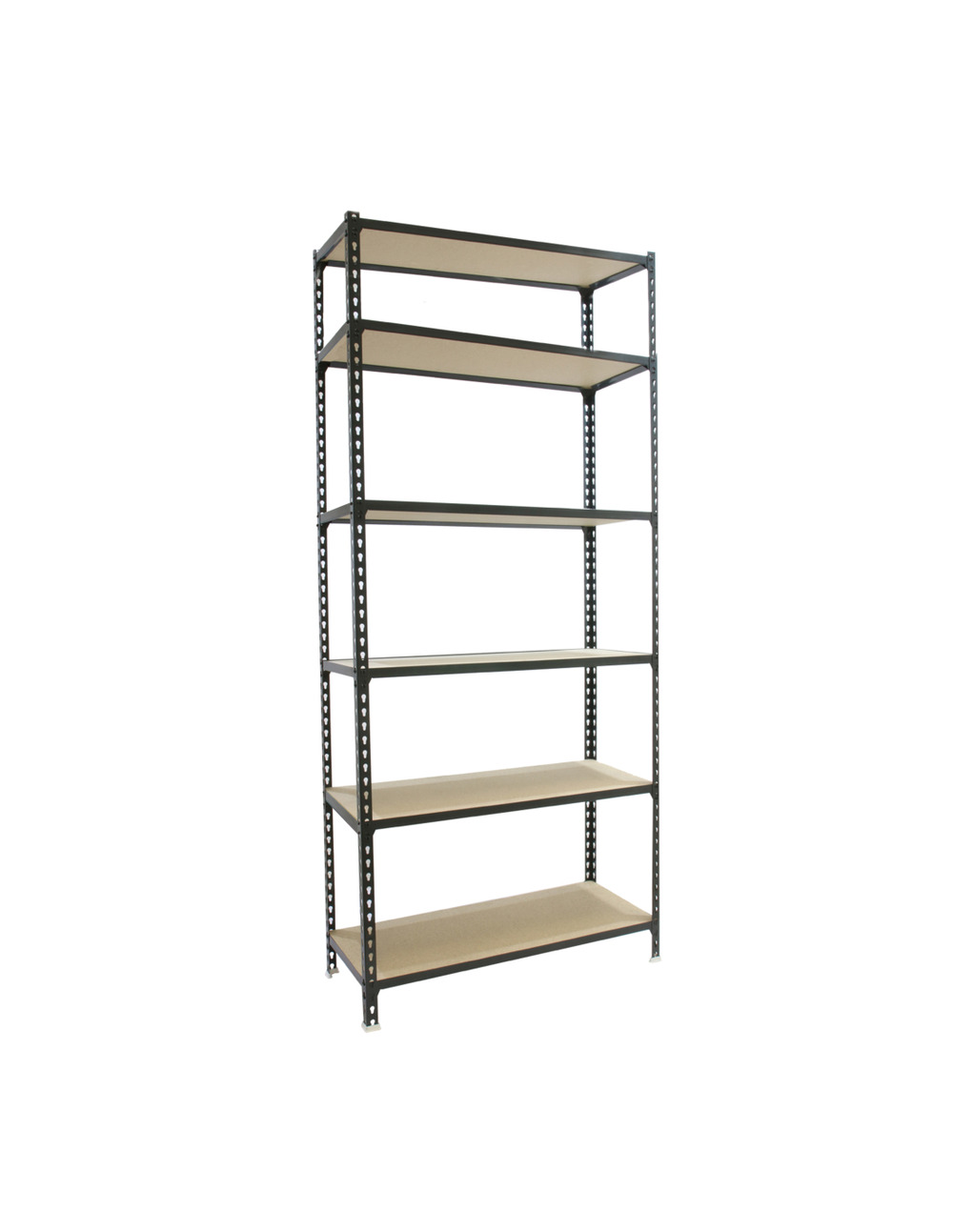 Etagère légère sans vis maderclick megaplus 6/300 2500 antracite/bois antracite/bois 2500x1200x300 - simonrack