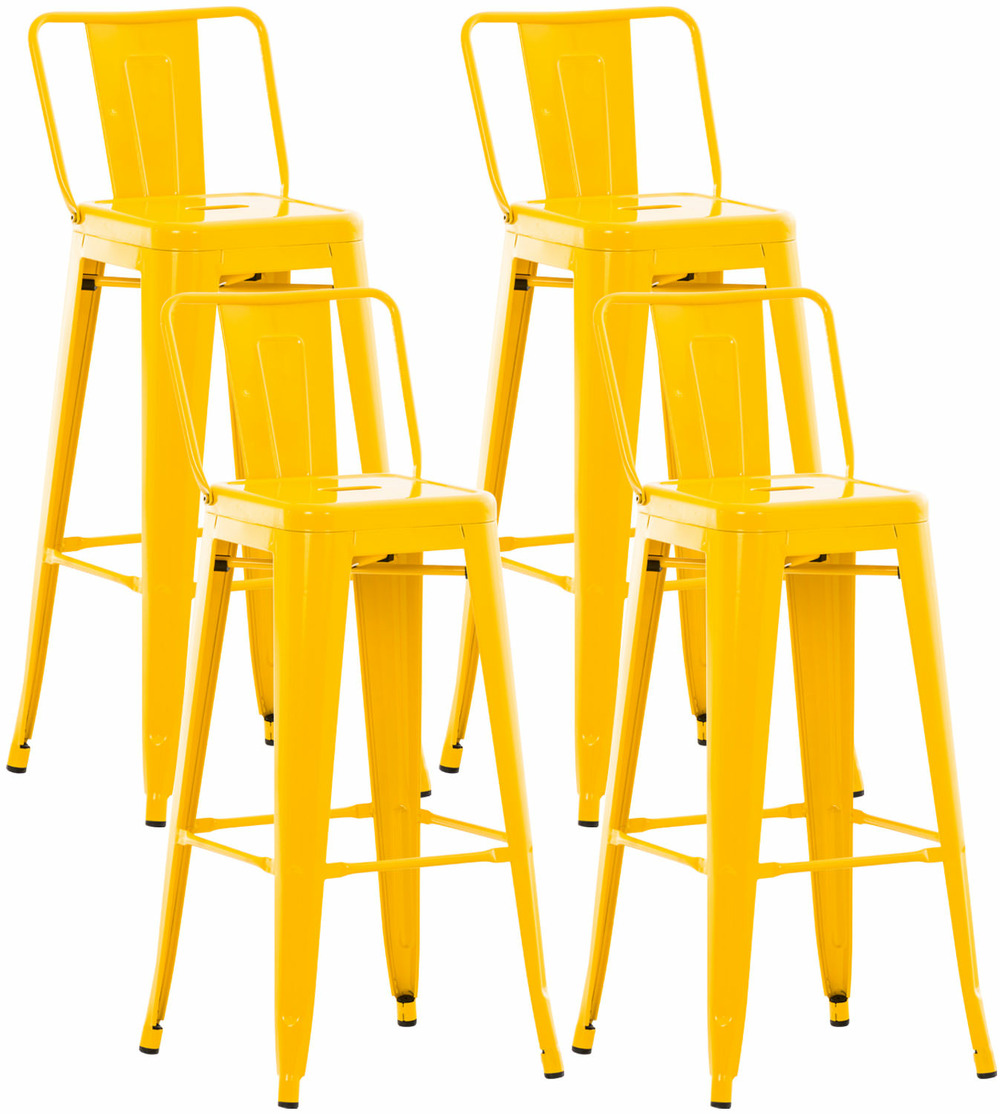 Lot de 4 tabourets de bar mason