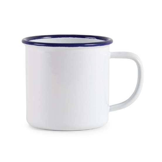 Mug en acier émaillé olympia - lot de 6