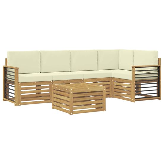 Ensemble de canapés d'extérieur 6 pc polyester
