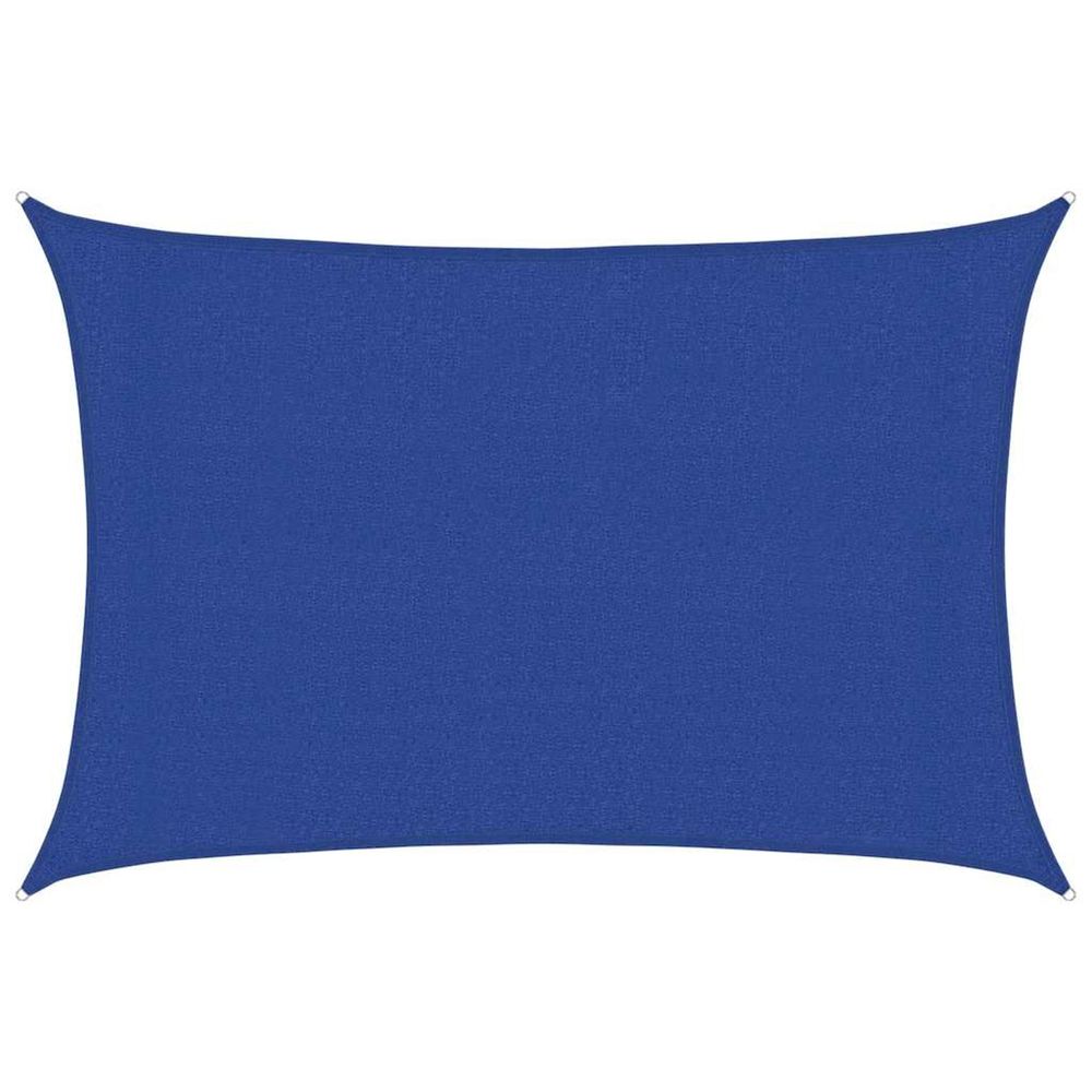 Voile d'ombrage 160 g/m² rectangulaire bleu 3x4,5 m pehd