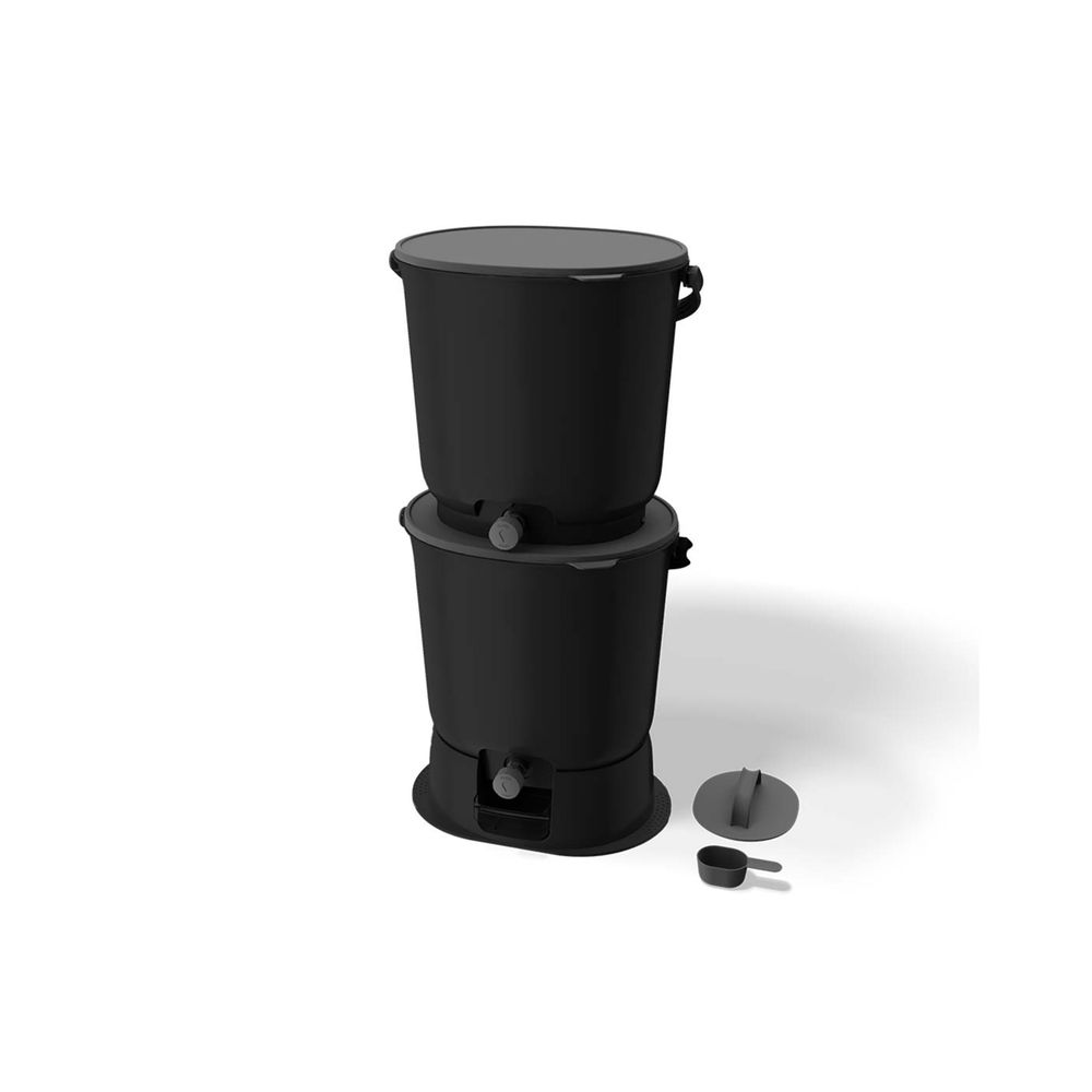 Skaza lot 2 bokashis composteurs essential-2x15.3l+1kg brain