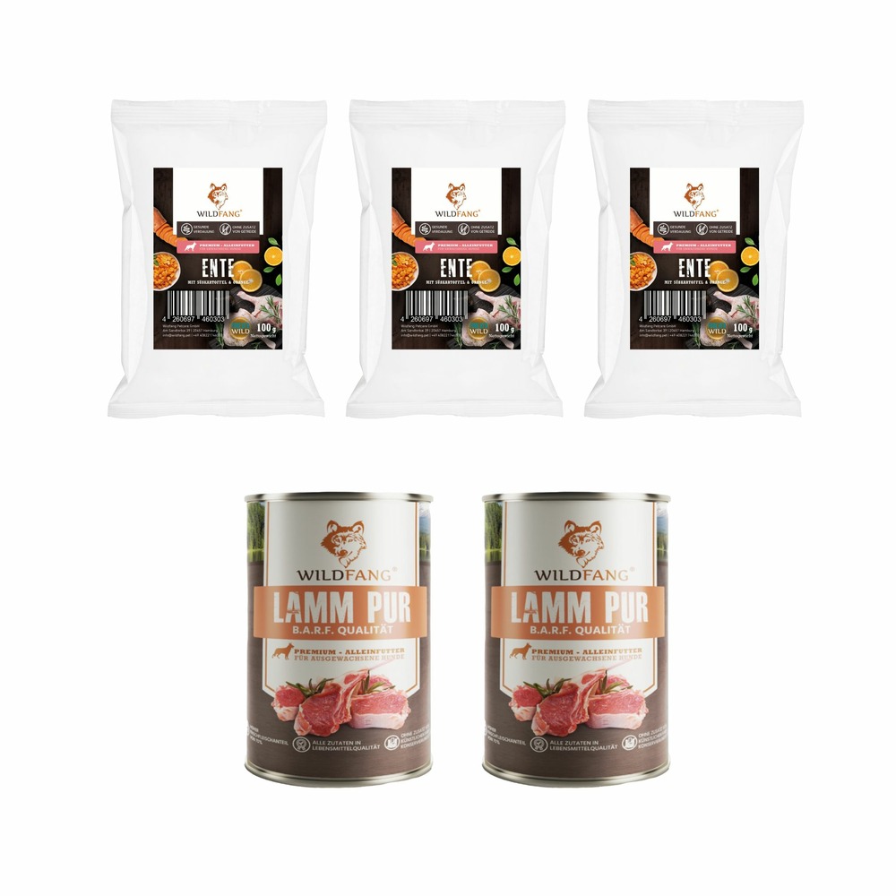 Wildfang - coffret gourmet adulte - aliments secs et humides - agneau