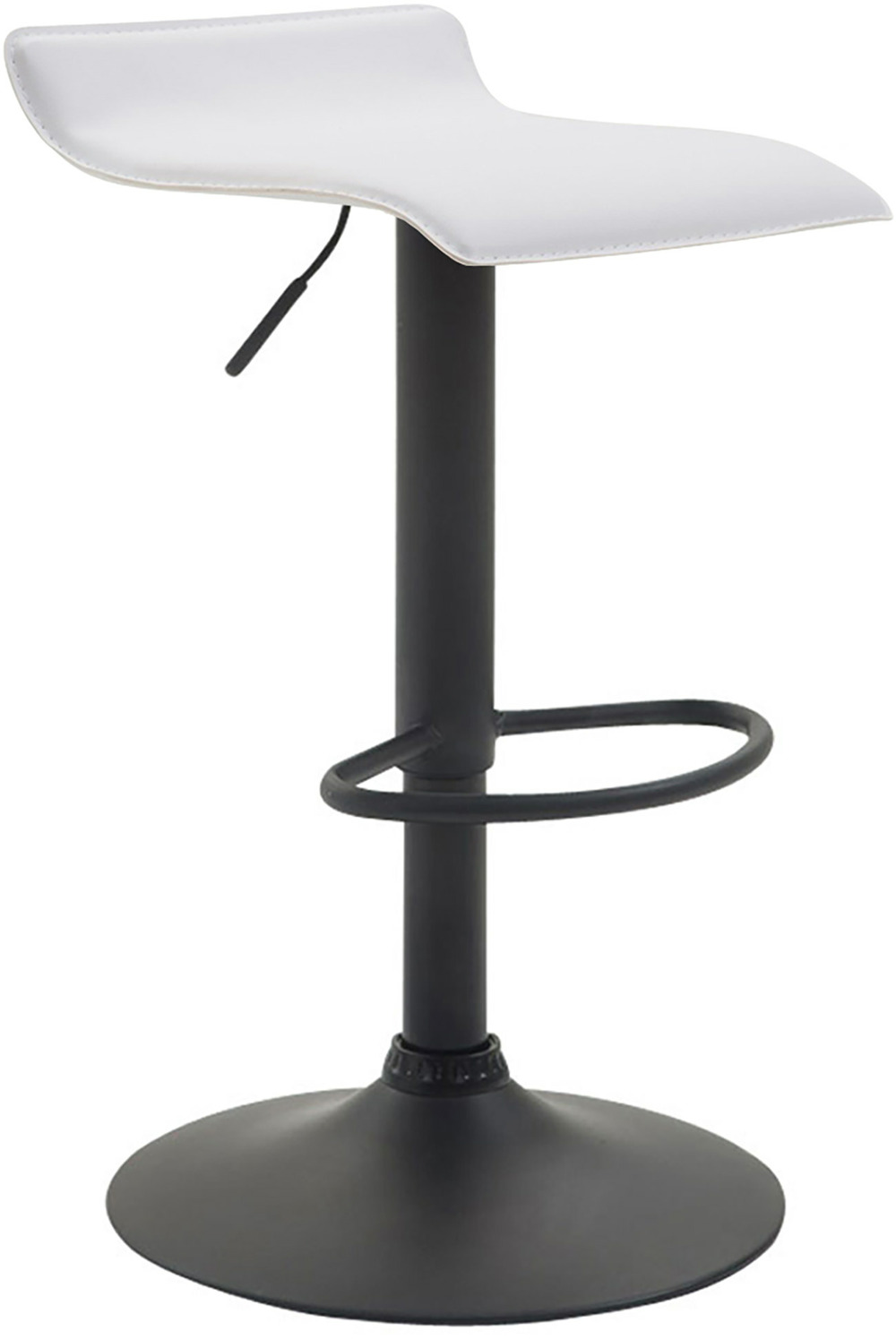Tabouret de bar dyn v2 simili cuir noir