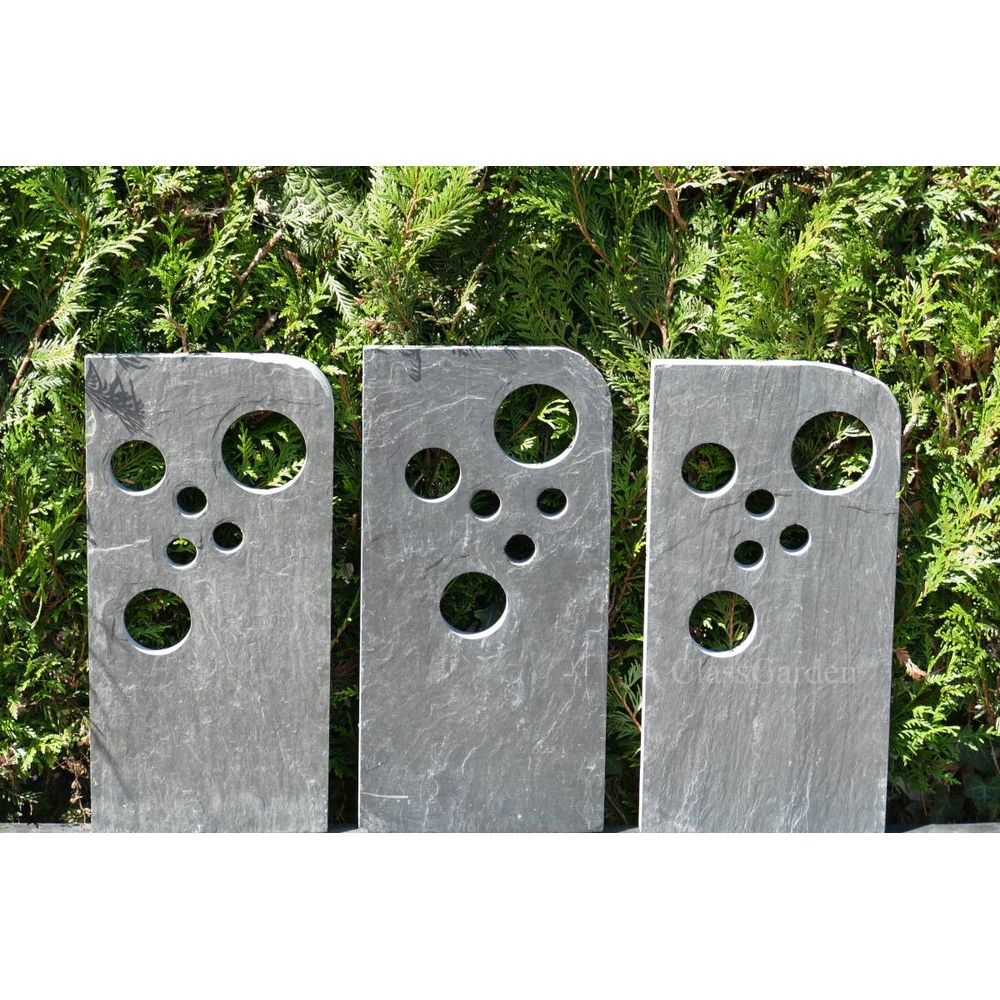 Totem ardoise 60 cm - bullettes - pack de 3 totems