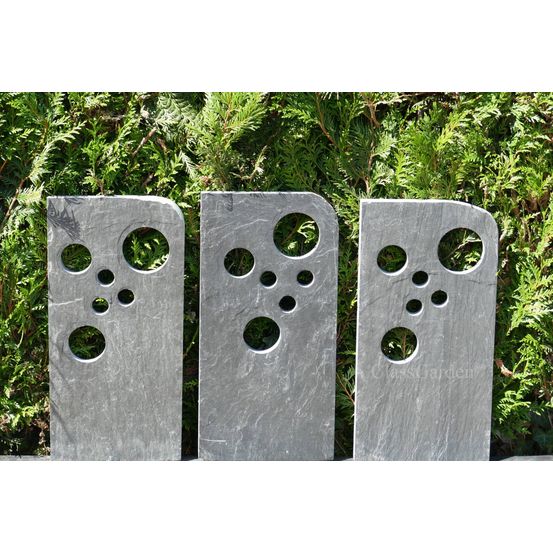 Totem ardoise 60 cm - bullettes - pack de 3 totems