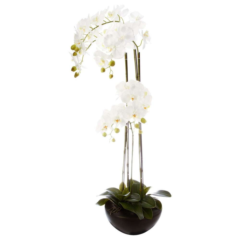 Orchidée artificielle - pot céramique h115 cm