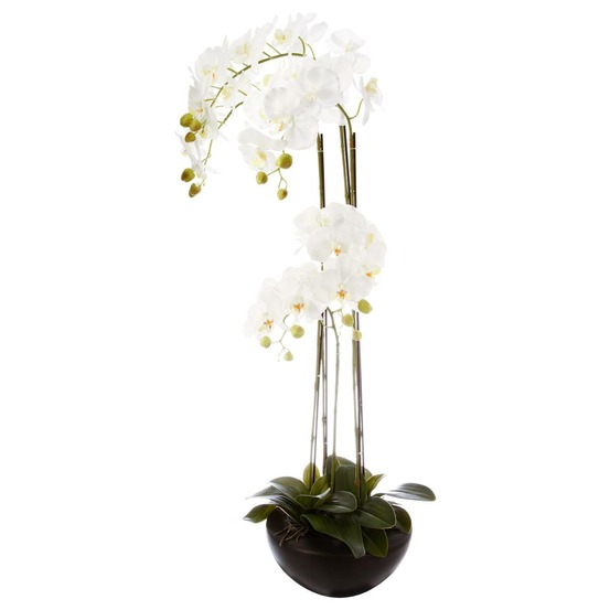 Orchidée artificielle - pot céramique h115 cm
