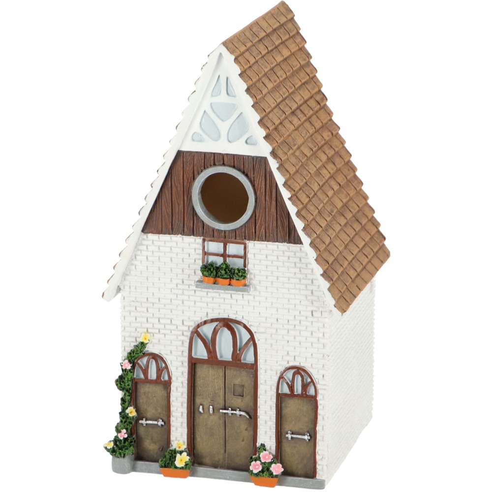 Nichoir à mésange en polyrésine et bois contreplaqué ferme