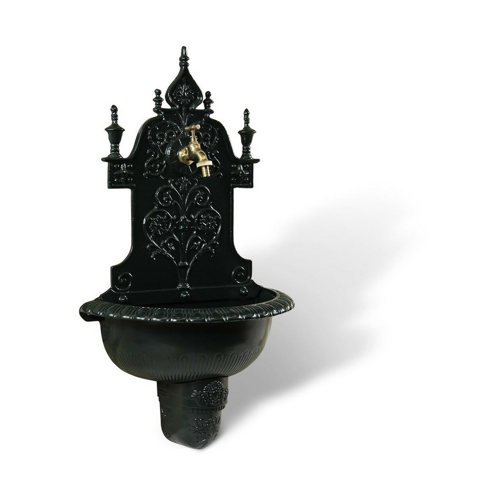 Fontaine de jardin aluminium vert - décoration d'autrefois